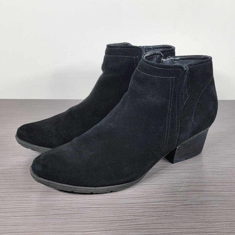 Blondo Valli Waterproof Bootie, Black Suede, Womens Size 9 M